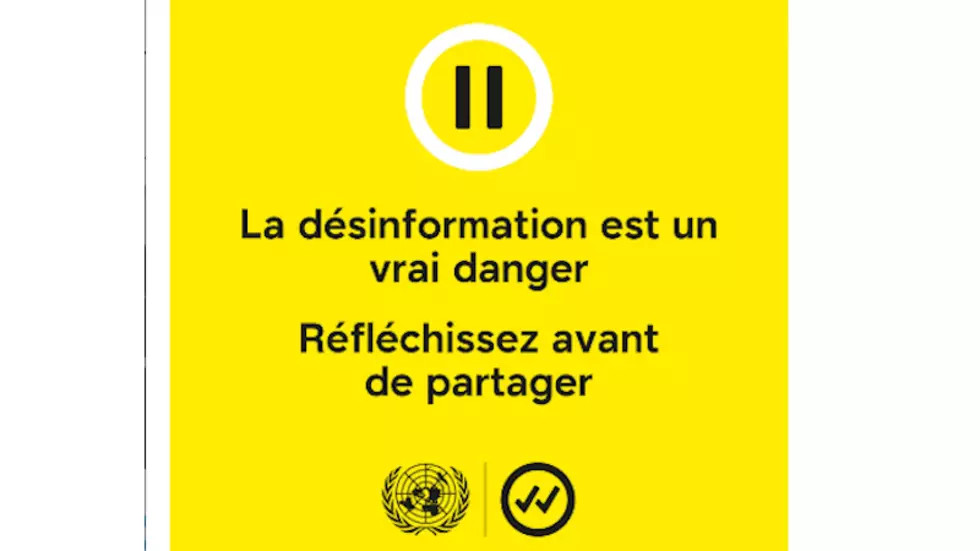Désinformation: lancement de la campagne #RéfléchissezAvantDePartager