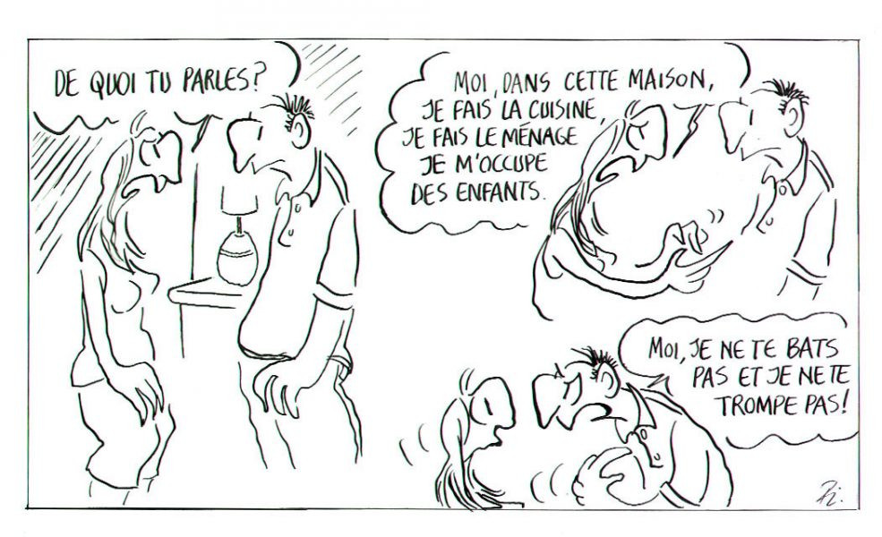 Moi je ne te bats pas, je ne te trompe pas